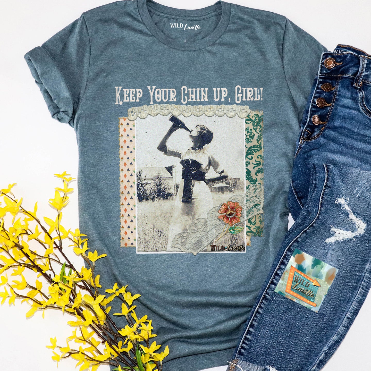 SALE Keep Your Chin Up, Girl T-Shirt
